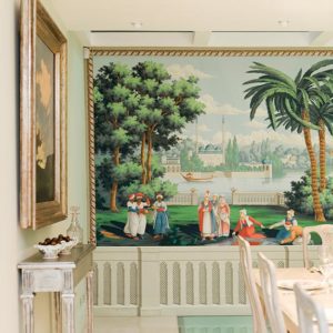 Английские обои De Gournay, коллекция Papiers Peints Panoramiques, артикул Rives du Bosphore/E-18