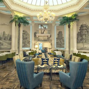 Английские обои De Gournay, коллекция Papiers Peints Panoramiques, артикул English Landscape/E-09