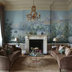 Американские обои Paul Montgomery Studio, коллекция Fine Painted Wallpapers, артикул Bamboo in Mist