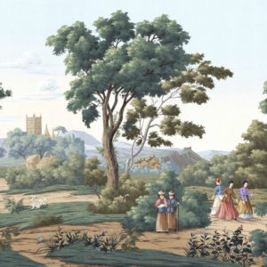 Американские обои Paul Montgomery Studio, коллекция Fine Painted Wallpapers, артикул Canton Garden