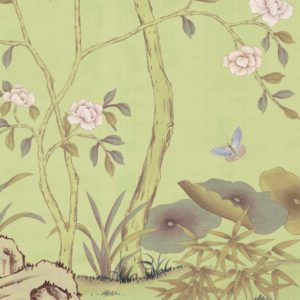 Американские обои Paul Montgomery Studio, коллекция Fine Painted Wallpapers, артикул Peonies and Blossoms