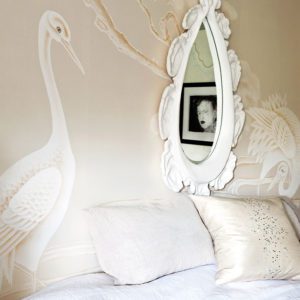 Английские обои De Gournay, коллекция Japanese & Korean, артикул Bamboo River Blossom/K-14