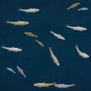 Панно Misha, коллекция Asia, артикул Fish/Blu di Prussia