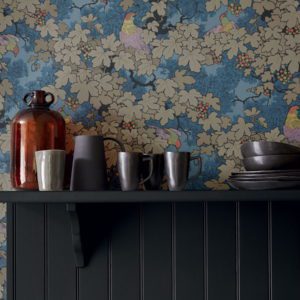 Английские обои Little Greene, коллекция Archive Trails, артикул 0247VIBLEUZ