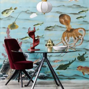 Панно Misha, коллекция Asia, артикул Seabed/Verde Ceramica