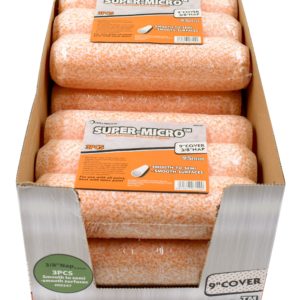 Валик Super-Micro™, набор 3 шт.Материал: МикрофибраРазмер: 9" (230мм)Шубка 3/8" (9,5мм)Диаметр крепления: Ø38мм