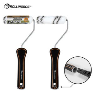 Бюгель + Валик мини Exterion™Материал: полиамид высокой плотностиРазмер: 4" (100мм)Длина ворса: 1/2" (12,7мм)Диаметр бюгеля: Ø6ммРучка: Мягкое резиновое покрытие (PP+TPE)