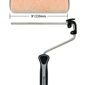 QUICKFIRE!™ Бюгель + Валик Super-Micro™Шубка: МикрофибраРазмер: 9" (230 мм)Длина ворса: 9,5 мм.Диаметр бюгеля: Ø8 мм.Ручка: мягкое резиновое покрытие (PP+TPE)