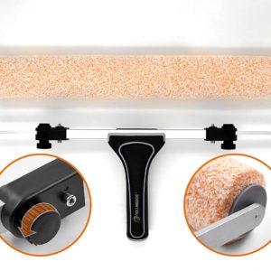 Набор малярный THE MOLOSSUS™, 5 предметов- 3 больших валика Super-Micro™ 18'' (450 мм), ворс 9,5 мм.-  бюгель Adjustable Roller Frame для больших валиков 30-45 см. (артикул 30089)- лоток для краски/крышка для ведра