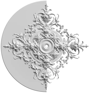 Розетка орнаментальная SR24N/V (наборная, накладная/врезная)
